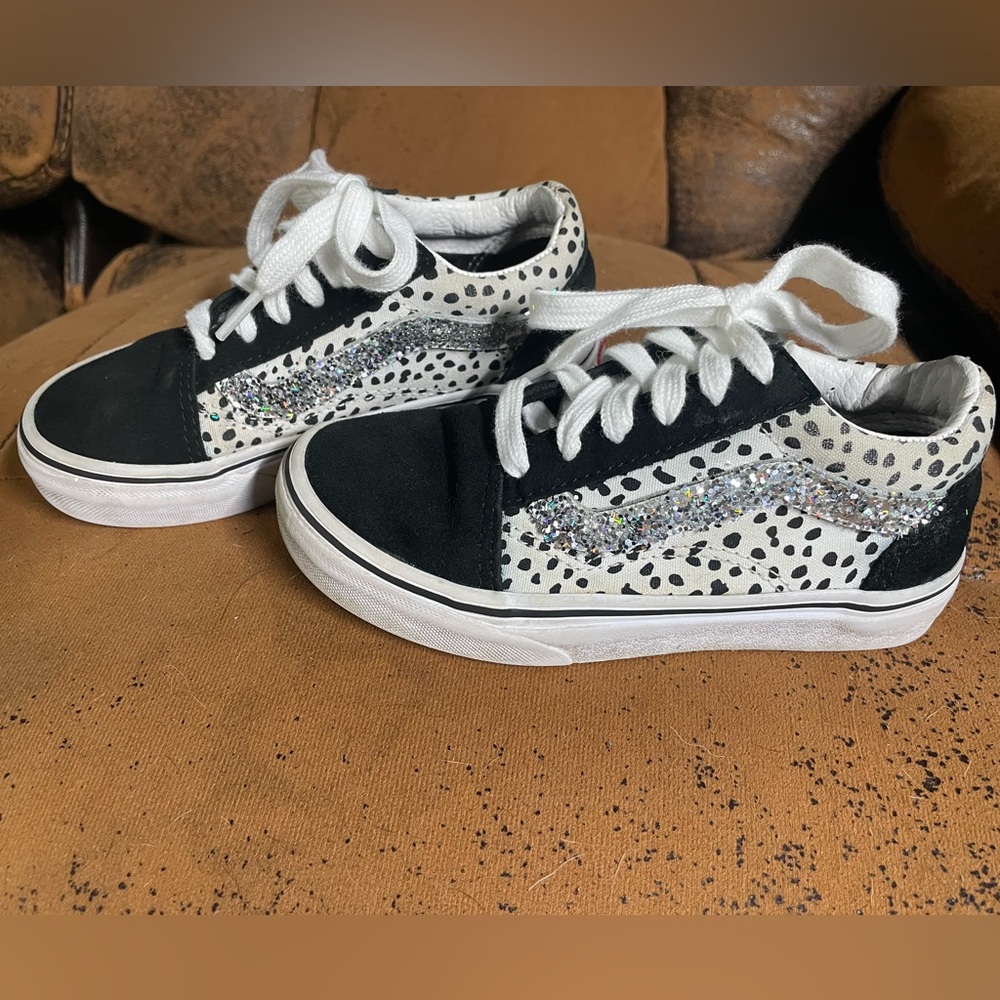Vans Old Skool Glitter Sparkle  Vans Kids size 12.